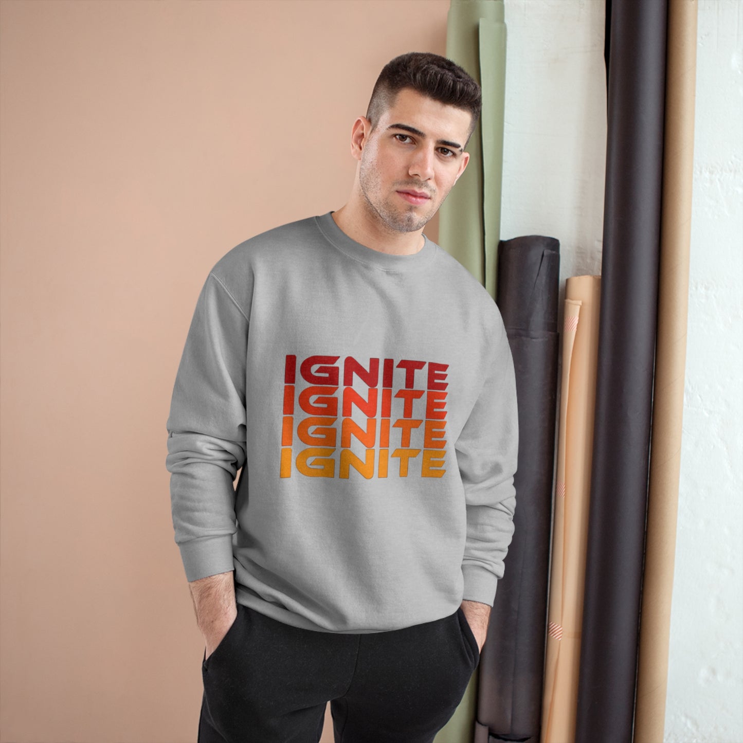 Adult Champion Rainbow Ignite Sweatshirt
