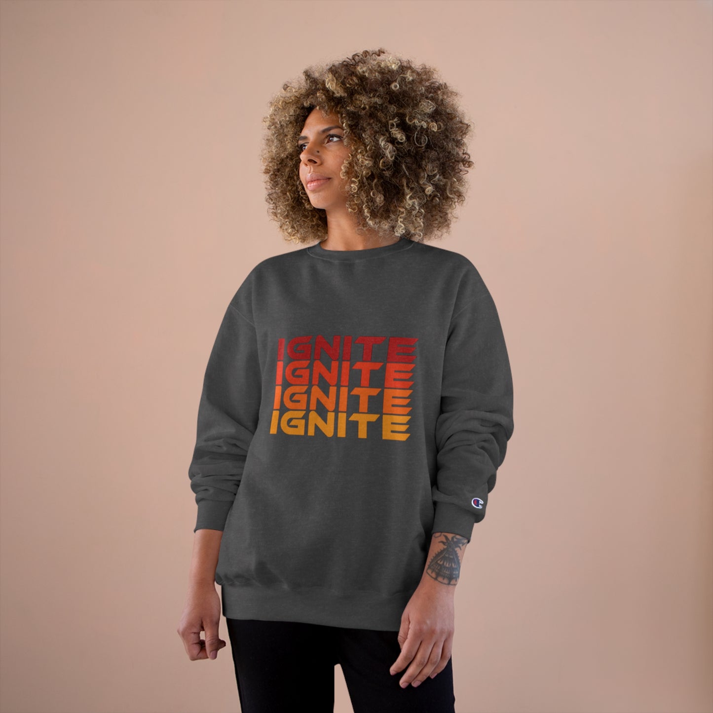 Adult Champion Rainbow Ignite Sweatshirt