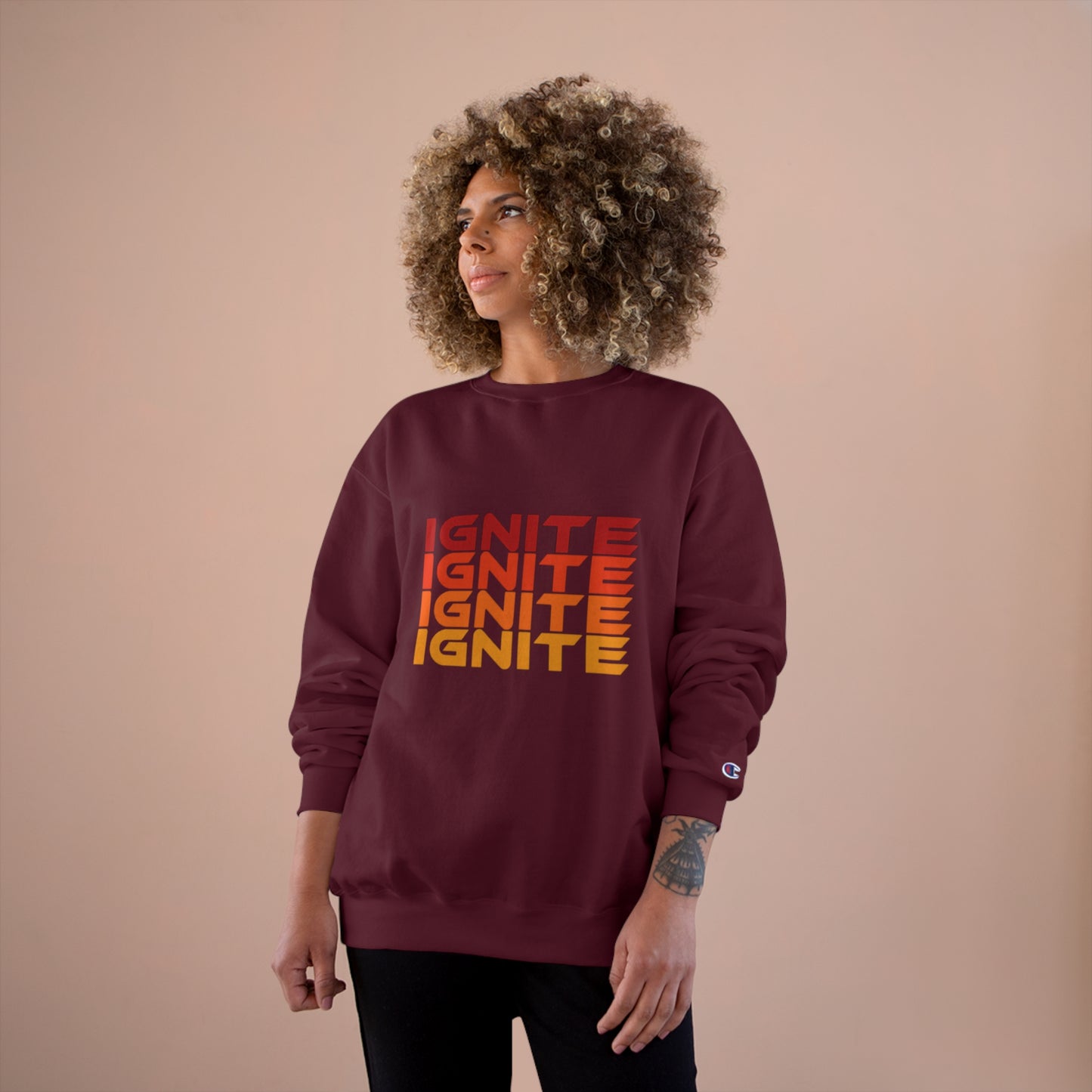 Adult Champion Rainbow Ignite Sweatshirt