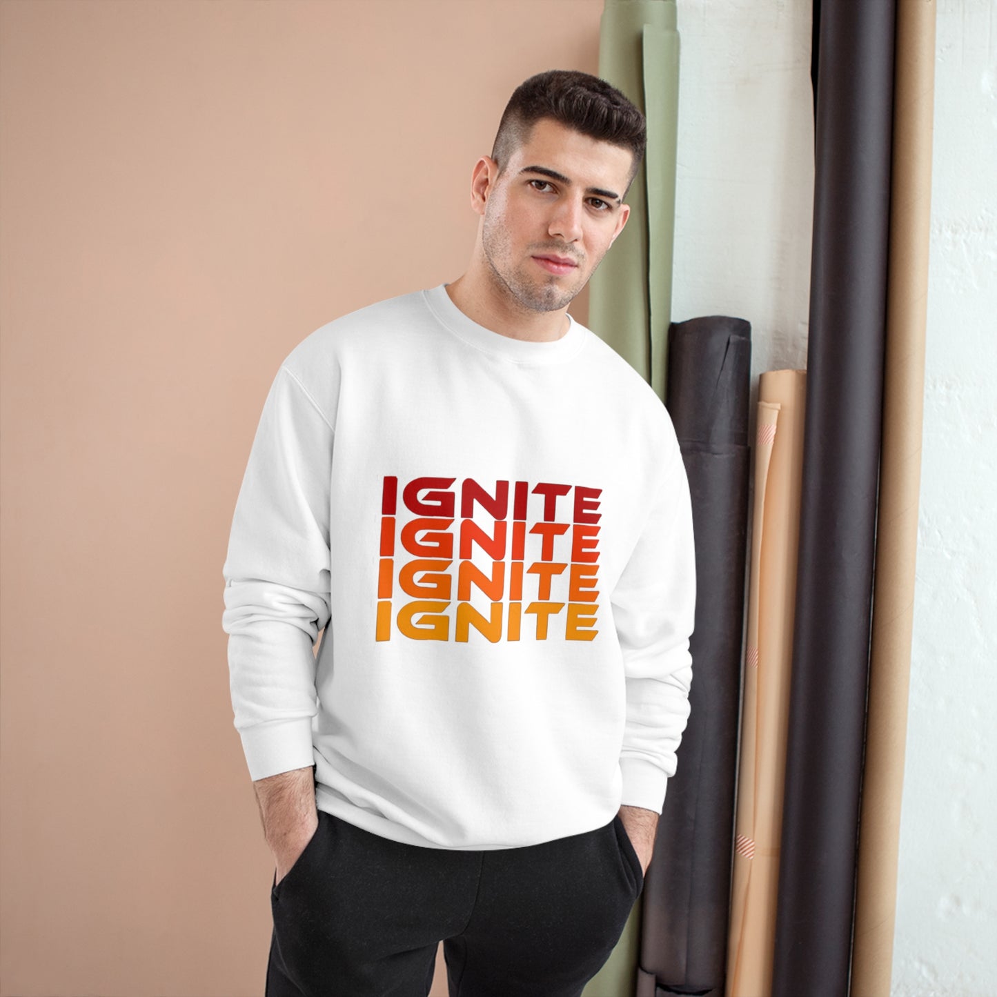 Adult Champion Rainbow Ignite Sweatshirt