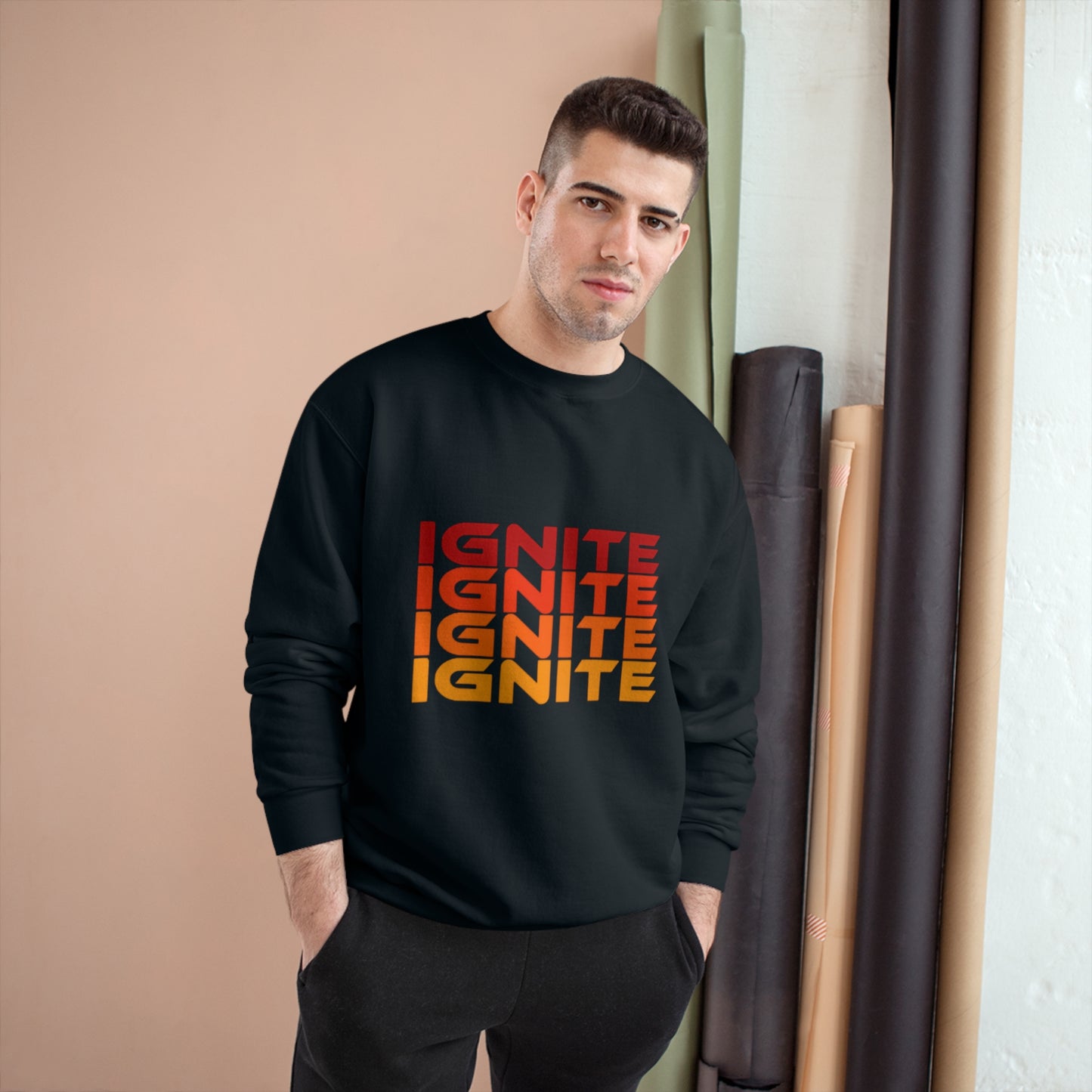 Adult Champion Rainbow Ignite Sweatshirt