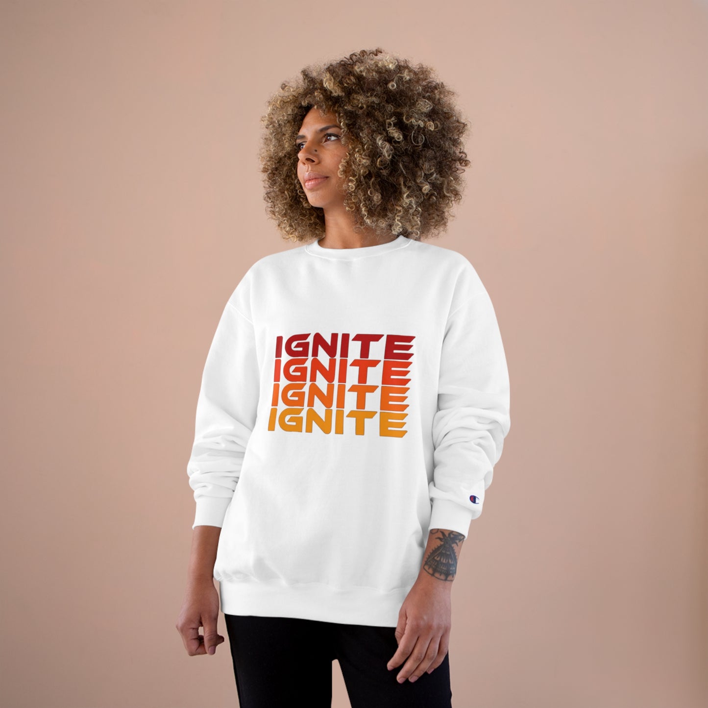 Adult Champion Rainbow Ignite Sweatshirt