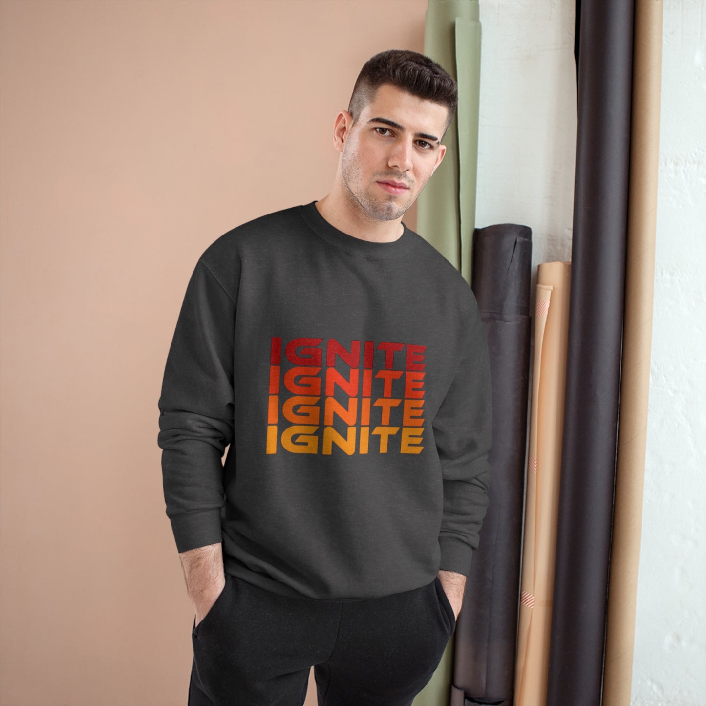 Adult Champion Rainbow Ignite Sweatshirt