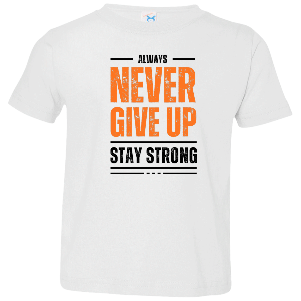 Toddler "Never Give Up" Jersey T-Shirt
