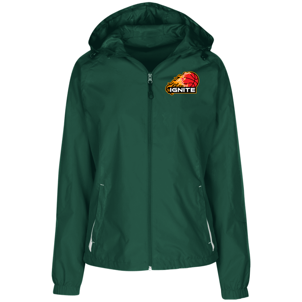 Ladies Jersey-Lined Hooded Windbreaker