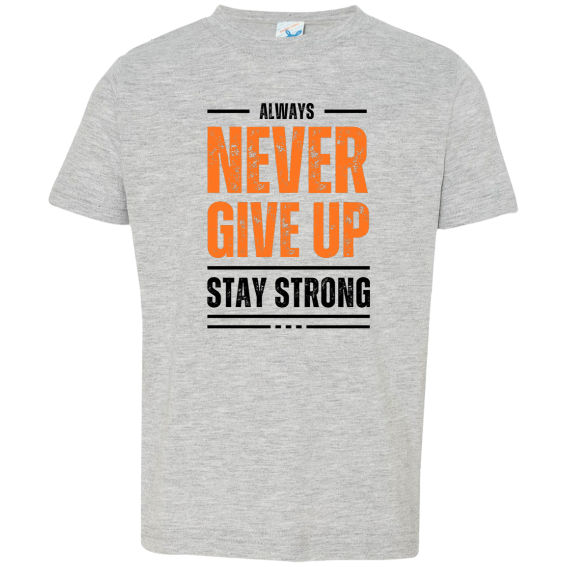 Toddler "Never Give Up" Jersey T-Shirt