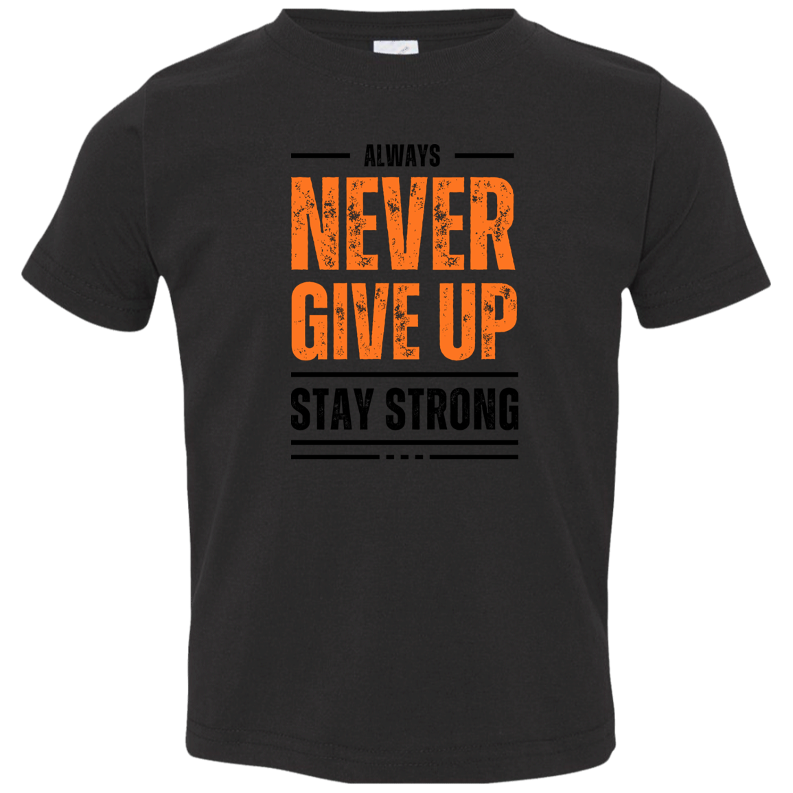 Toddler "Never Give Up" Jersey T-Shirt