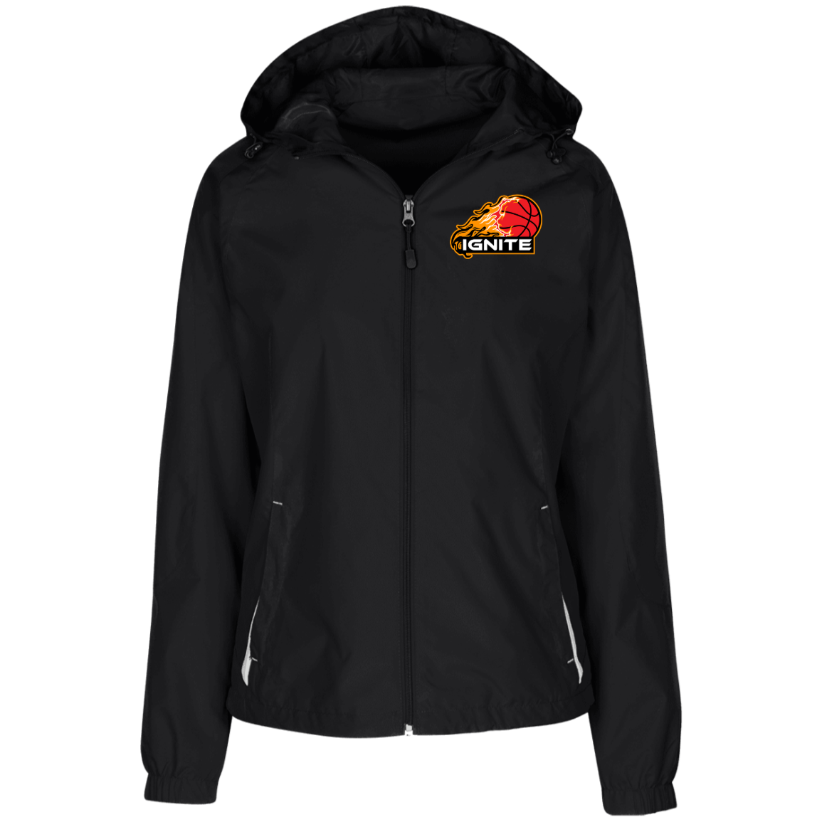 Ladies Jersey-Lined Hooded Windbreaker