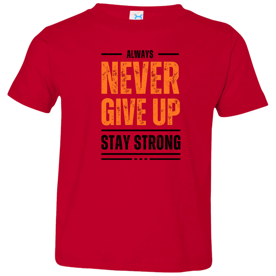 Toddler "Never Give Up" Jersey T-Shirt
