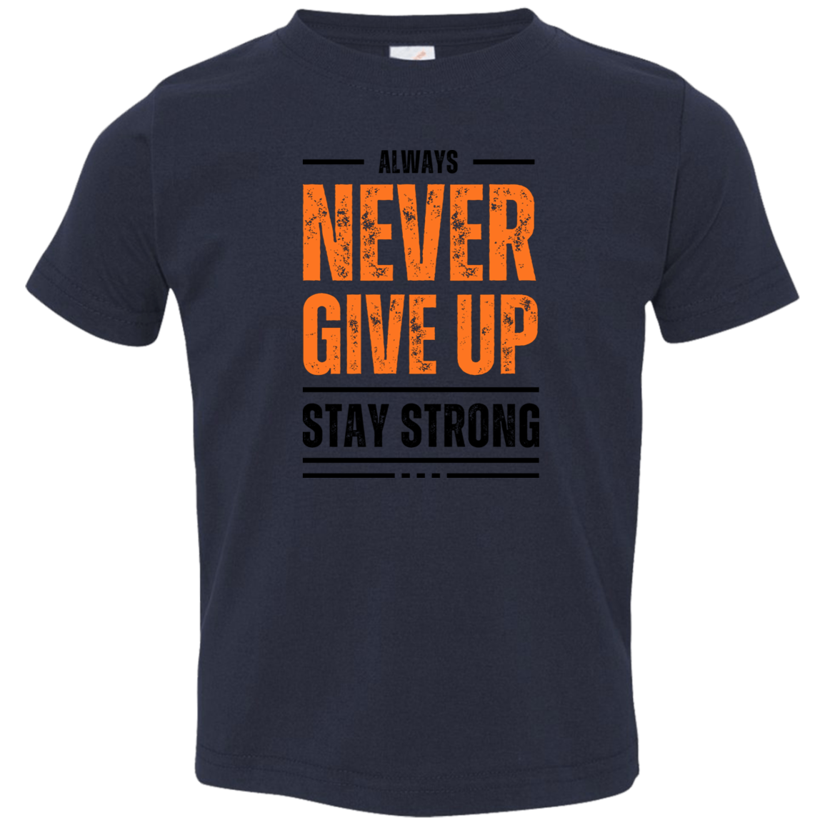 Toddler "Never Give Up" Jersey T-Shirt